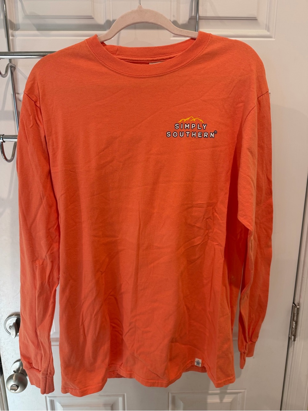 Simply Southern Women’s Long Sleeve Shirt in Orange